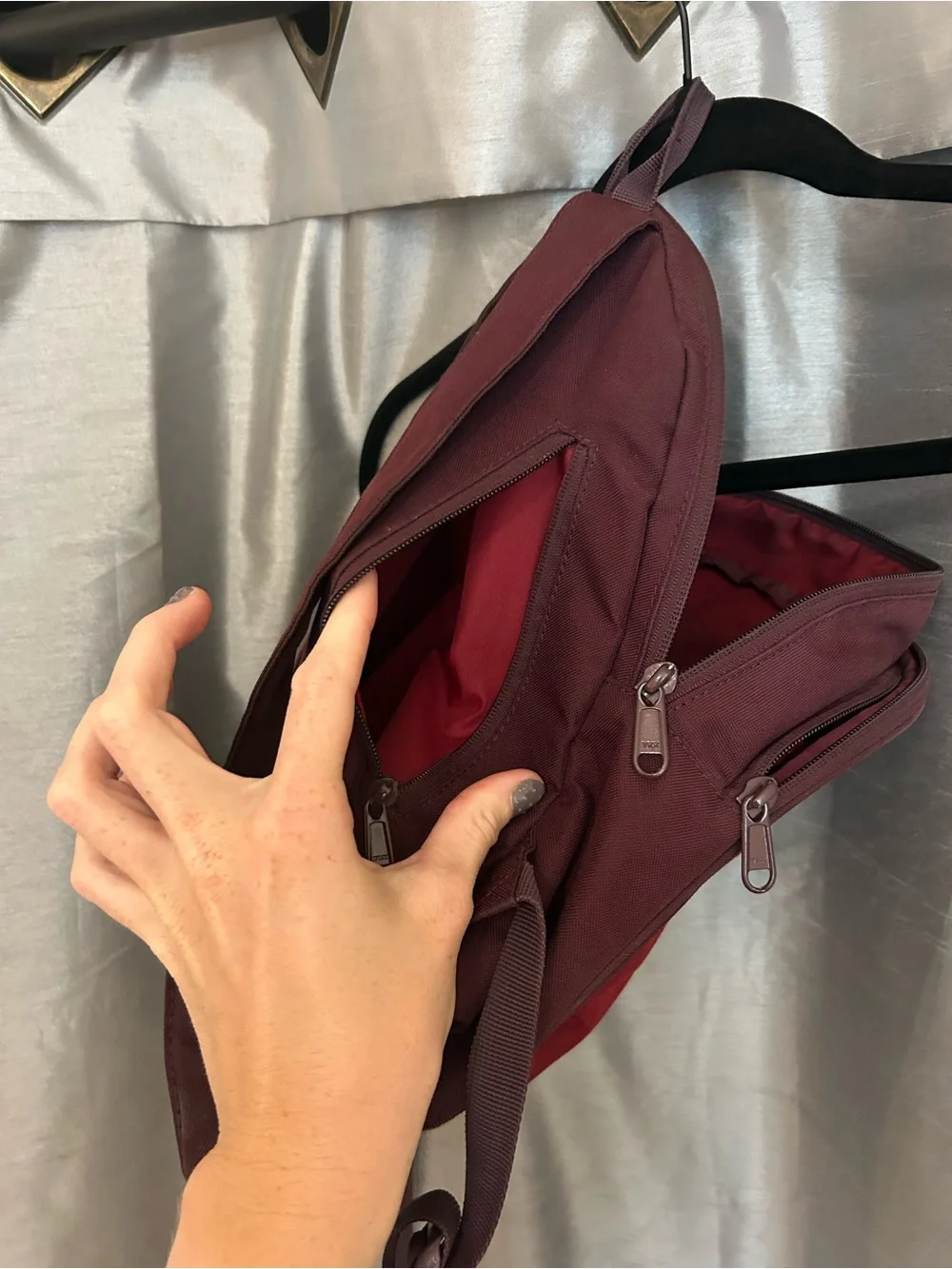 Dakine Two-Tone Burgundy and Red Backpack